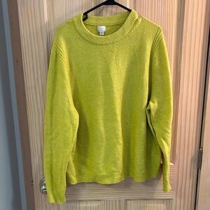 a new day Lime Crewneck Sweater